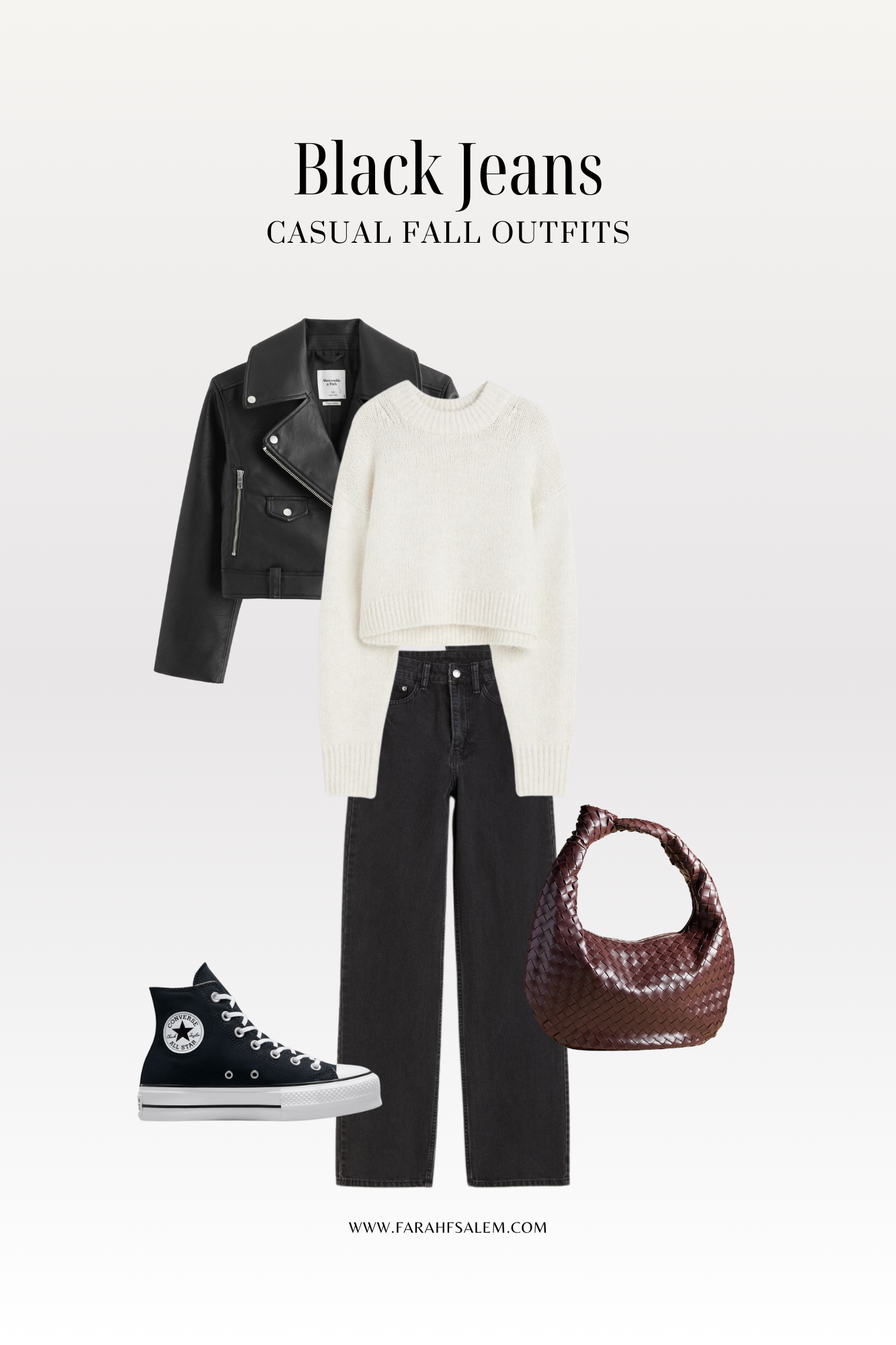 black jeans fall casual outfit