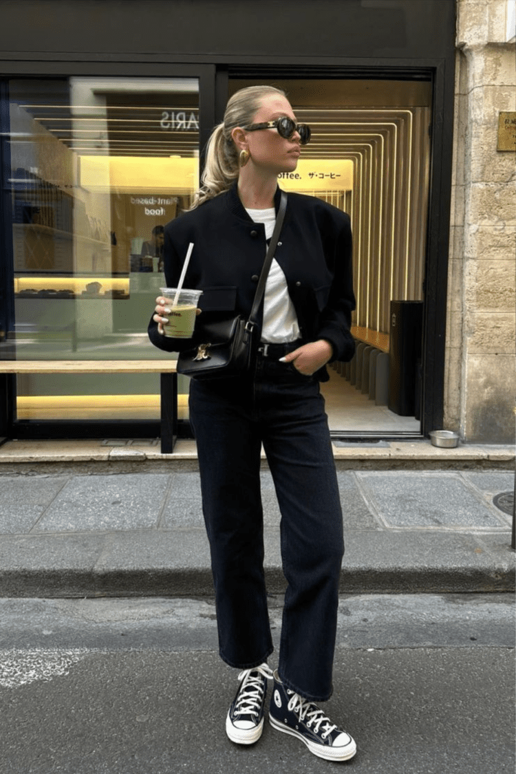 black jeans fall outfit