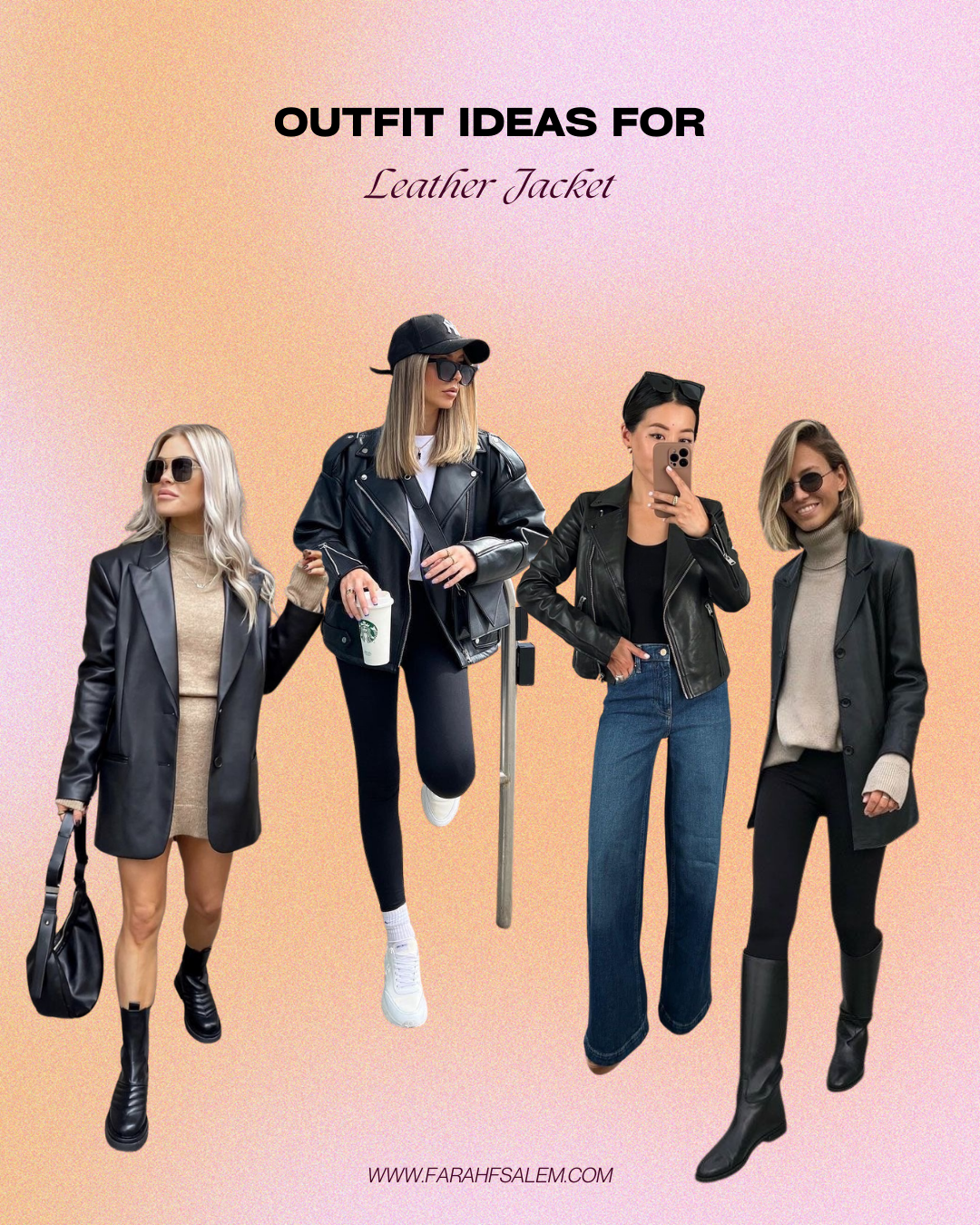 leather jacket outfit for fall, best fall jackets 