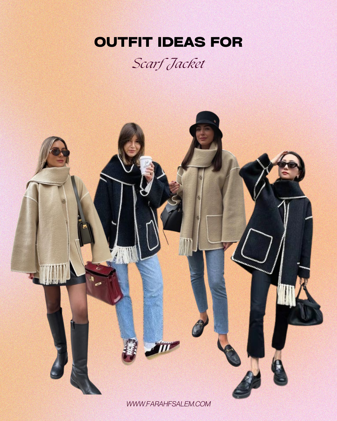 scarf jackets fall outfit, best fall jackets 