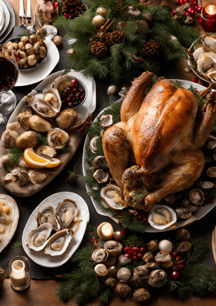 christmas food in france