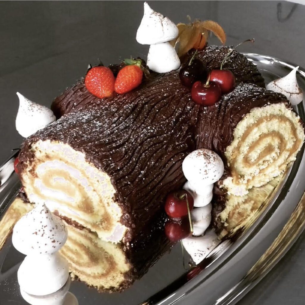 La Bûche de Noël france christmas food