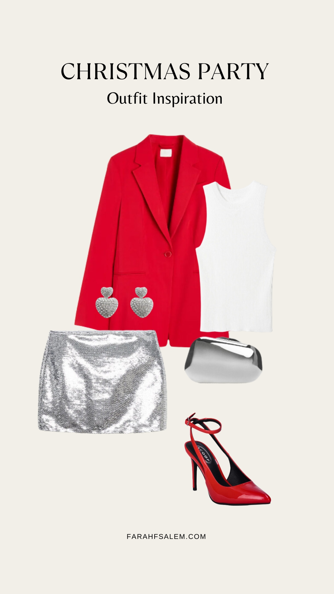 Christmas dinner outfit ideas, holiday season outfit, christmas outfit ideas, red blazer christmas outfit ideas