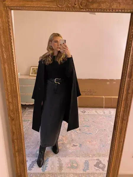 valentines day outfits denim skirt 