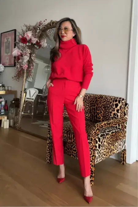 red outfit cute valentines day outfit ideas women 