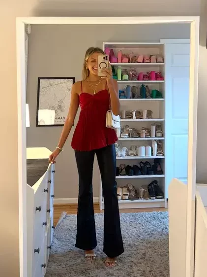 red outfit valentines day outfit ideas 