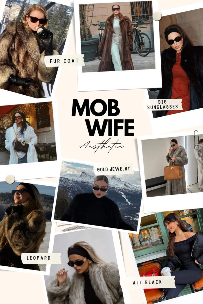 How To Master The Mob Wife Aesthetic + Outfit Ideas