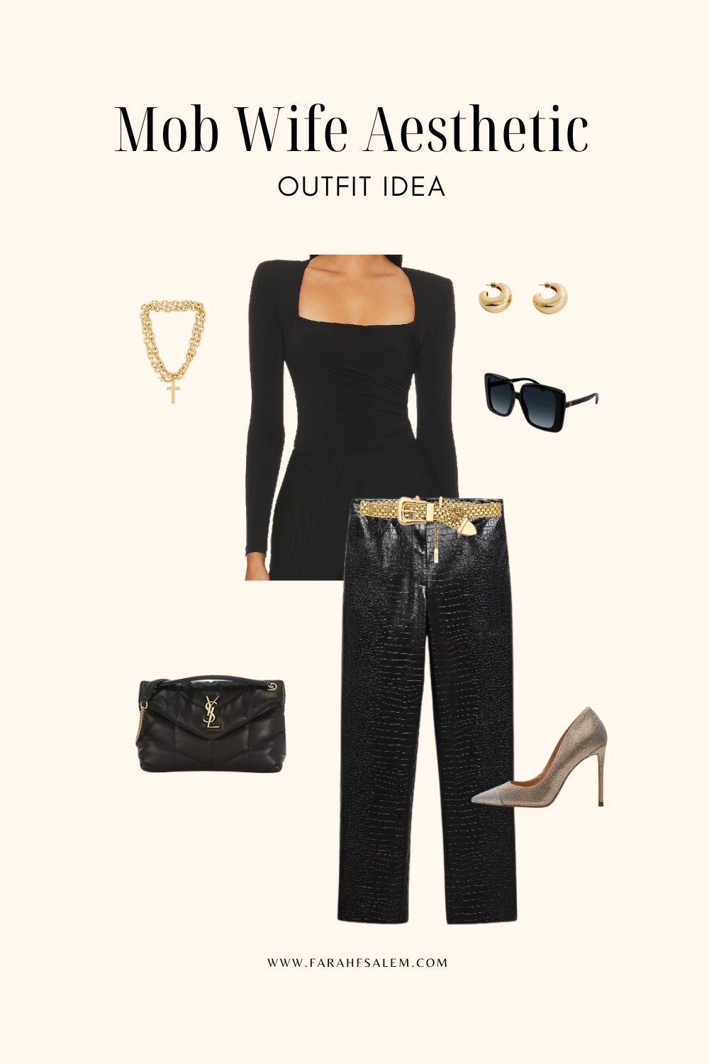 mob wife aesthetic outfit 2024