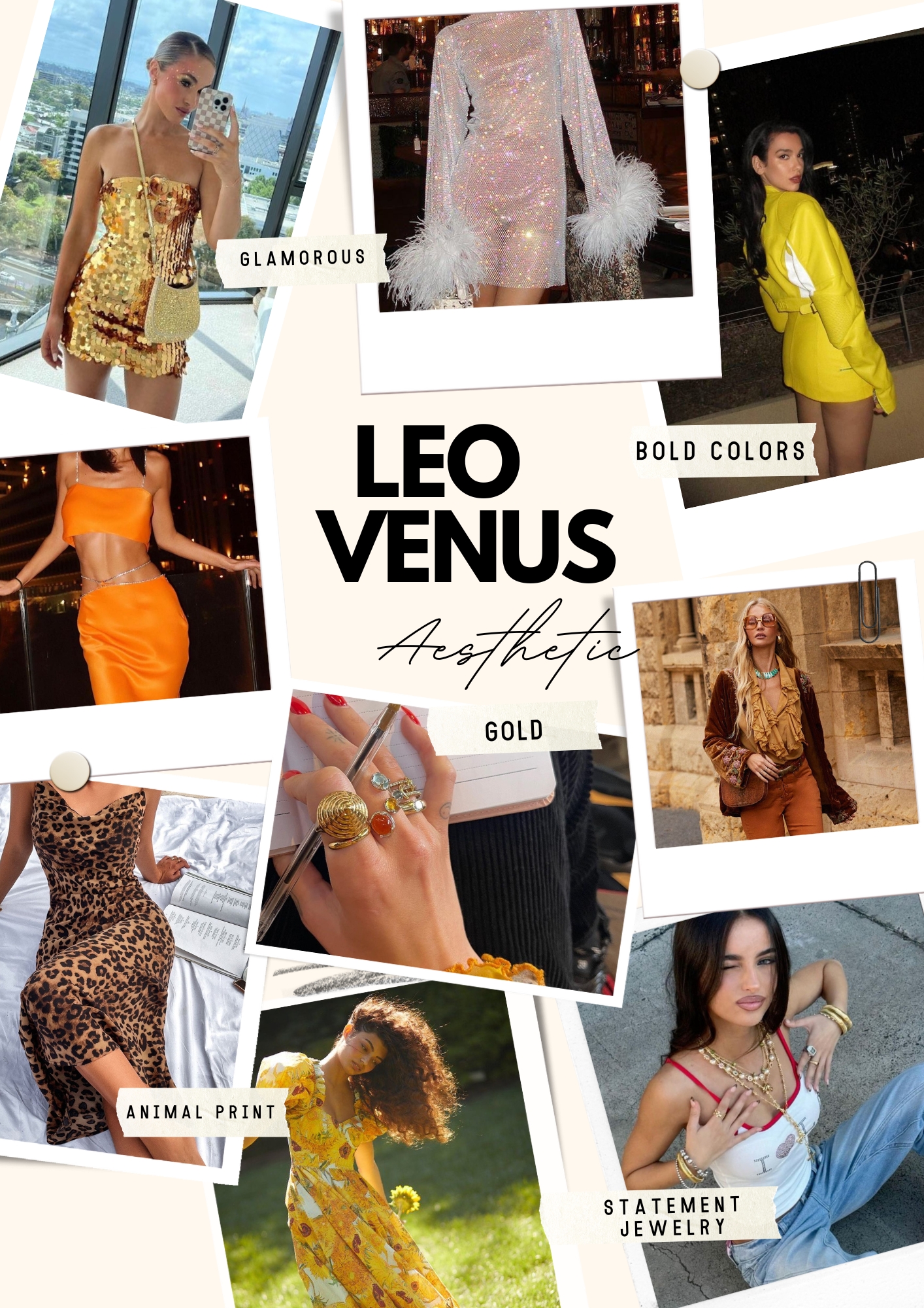 leo venus sign style