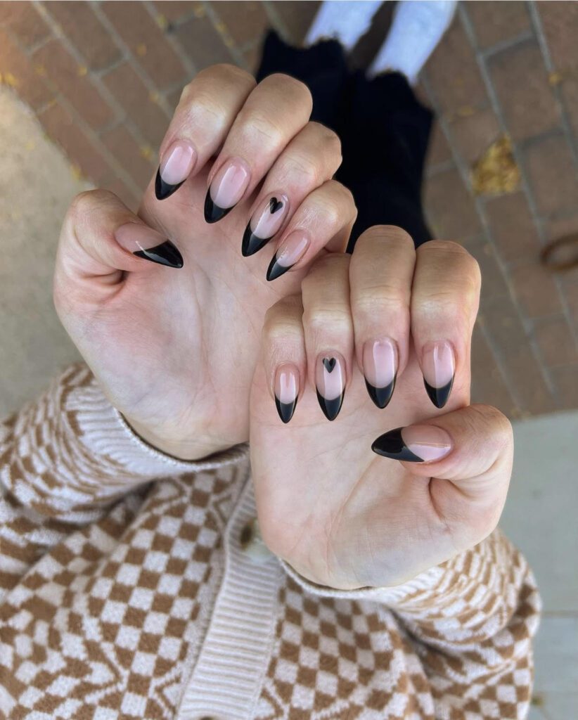 nail inspo fall 2024, black nails