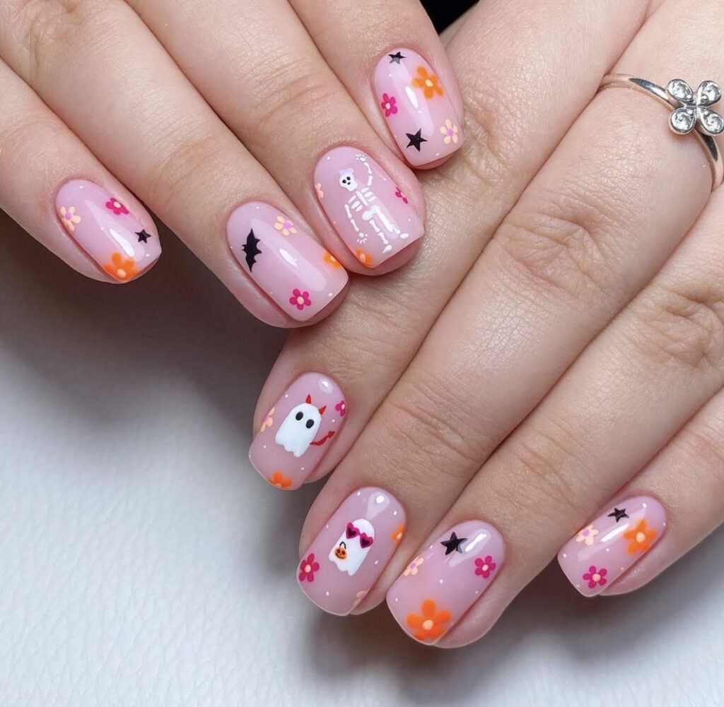 elegant halloween nail ideas