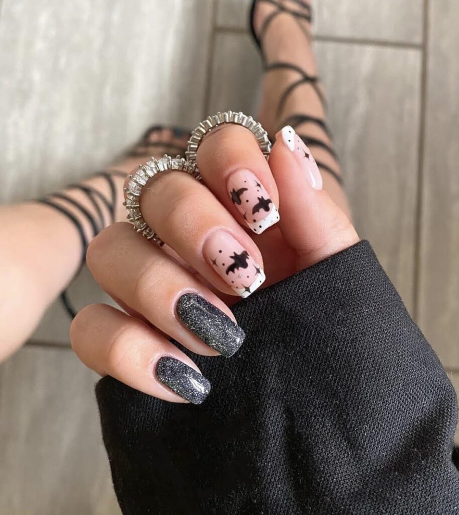elegant halloween nail designs