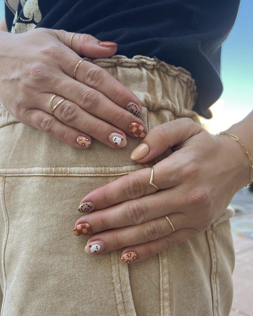 elegant halloween nail designs