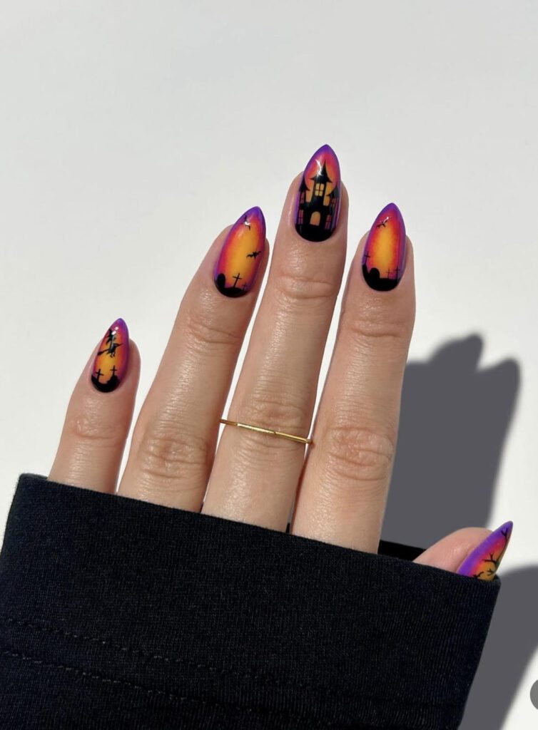 halloween nail designs