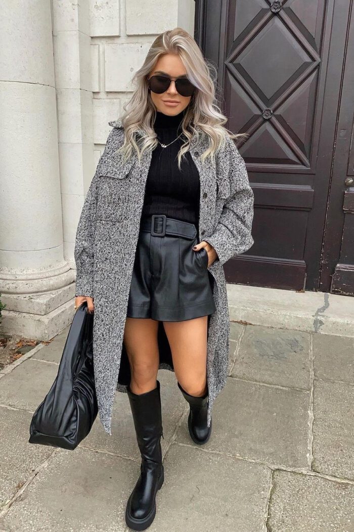 45+ Leather Shorts Outfits to Wear: Dressy and Casual