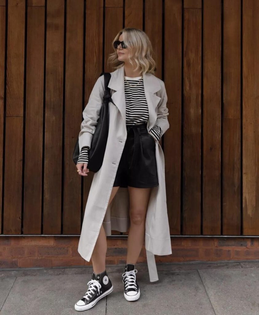 Leather Shorts outfit