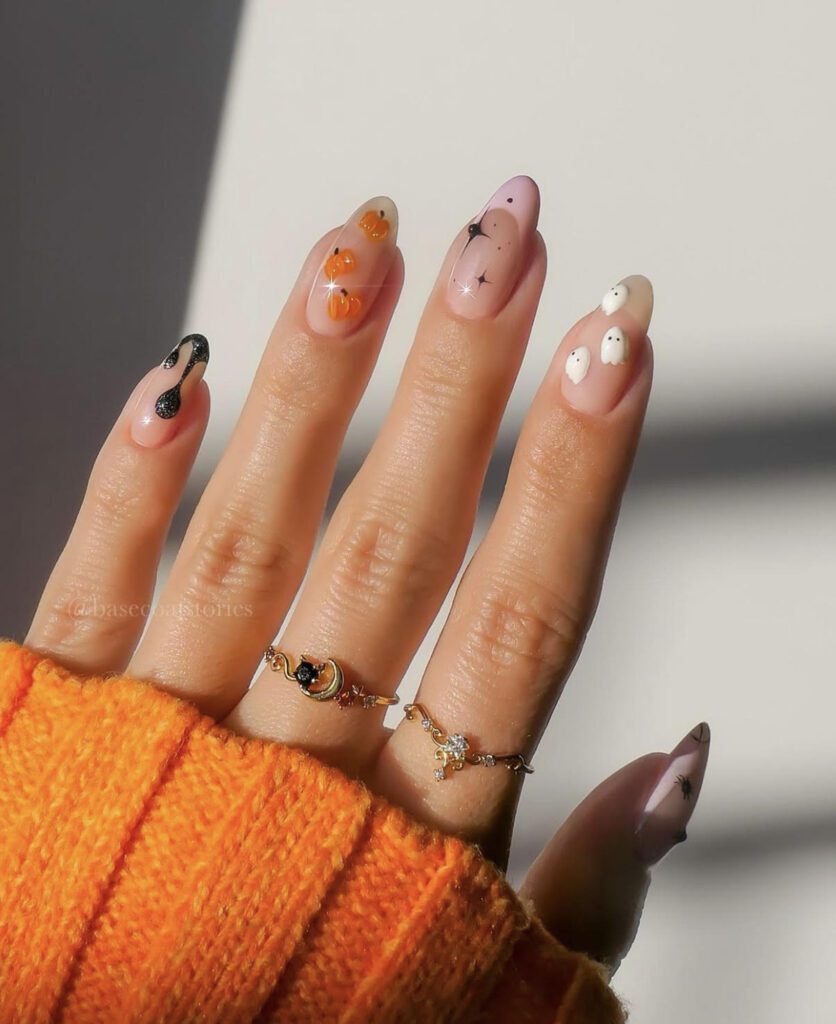 spooky nail ideas, halloween
