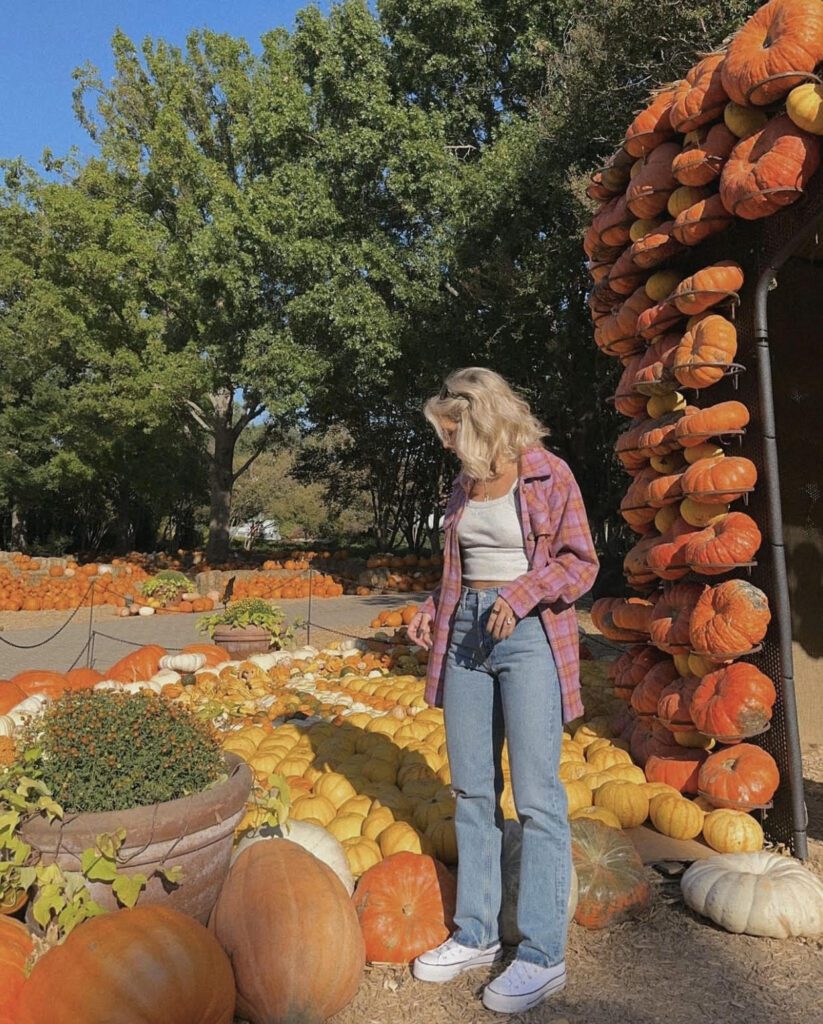 pumpkin patch outfit ideas, jeans