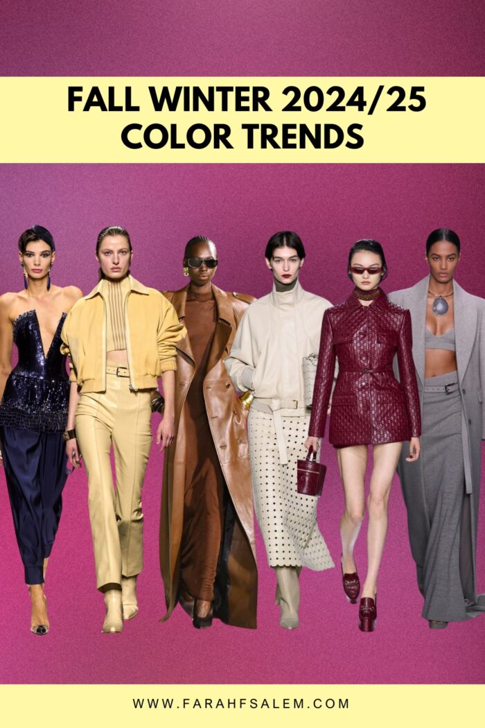Top 10 Fall/Winter 2024 Fashion Color Trends