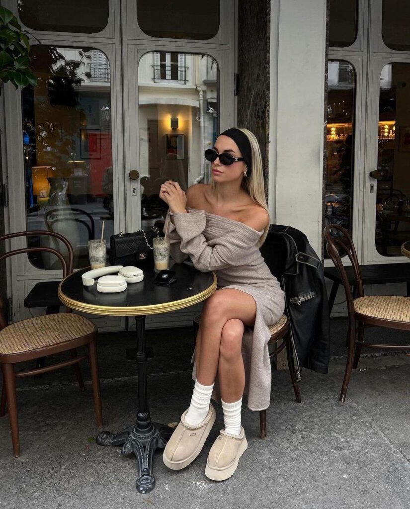 tazz Uggs, dress outfit