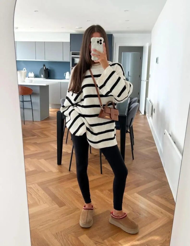 tazz Uggs outfit, black leggings