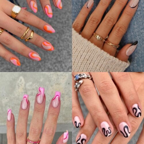 line nail designs,