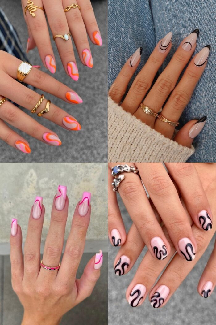 25+ Cute & Simple Line Nail Designs You Should Try