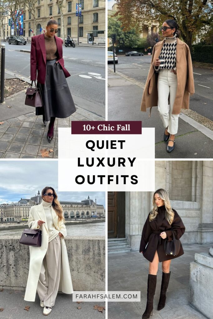 quiet luxury fall outfit