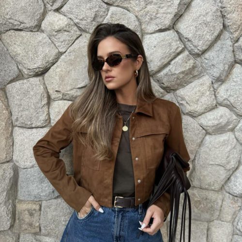 suede jacket outfit