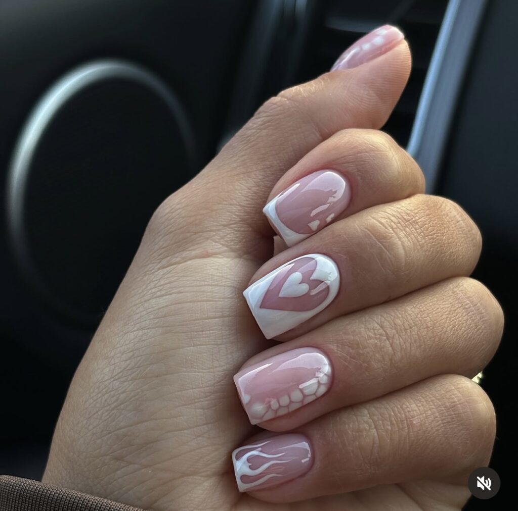 valentine's day nail idea