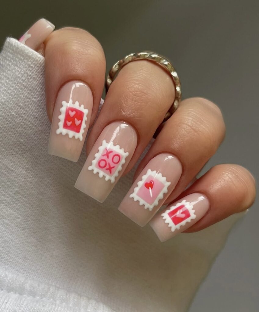 valentine's day nail idea