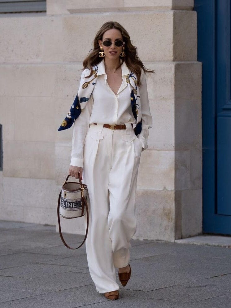 old money outfit formulas, white outfit