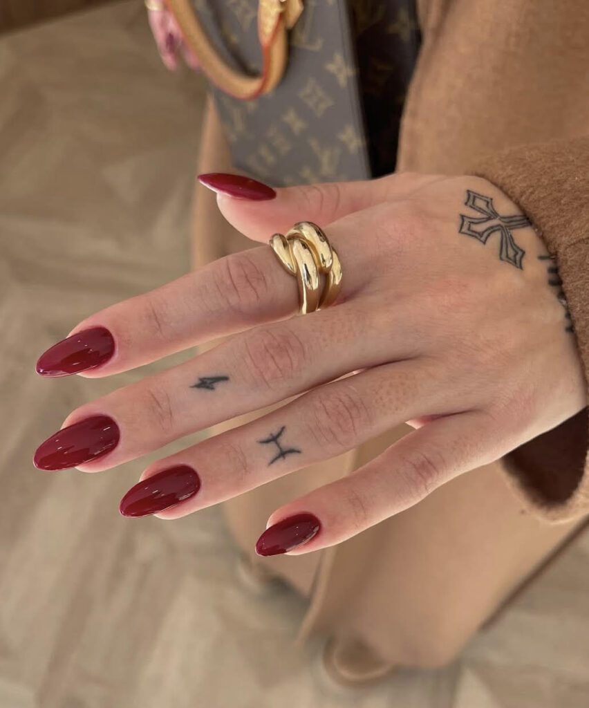 dark cherry nail ideas
