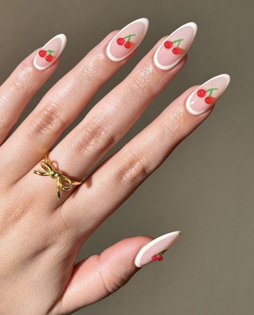 cherry nail designs ideas