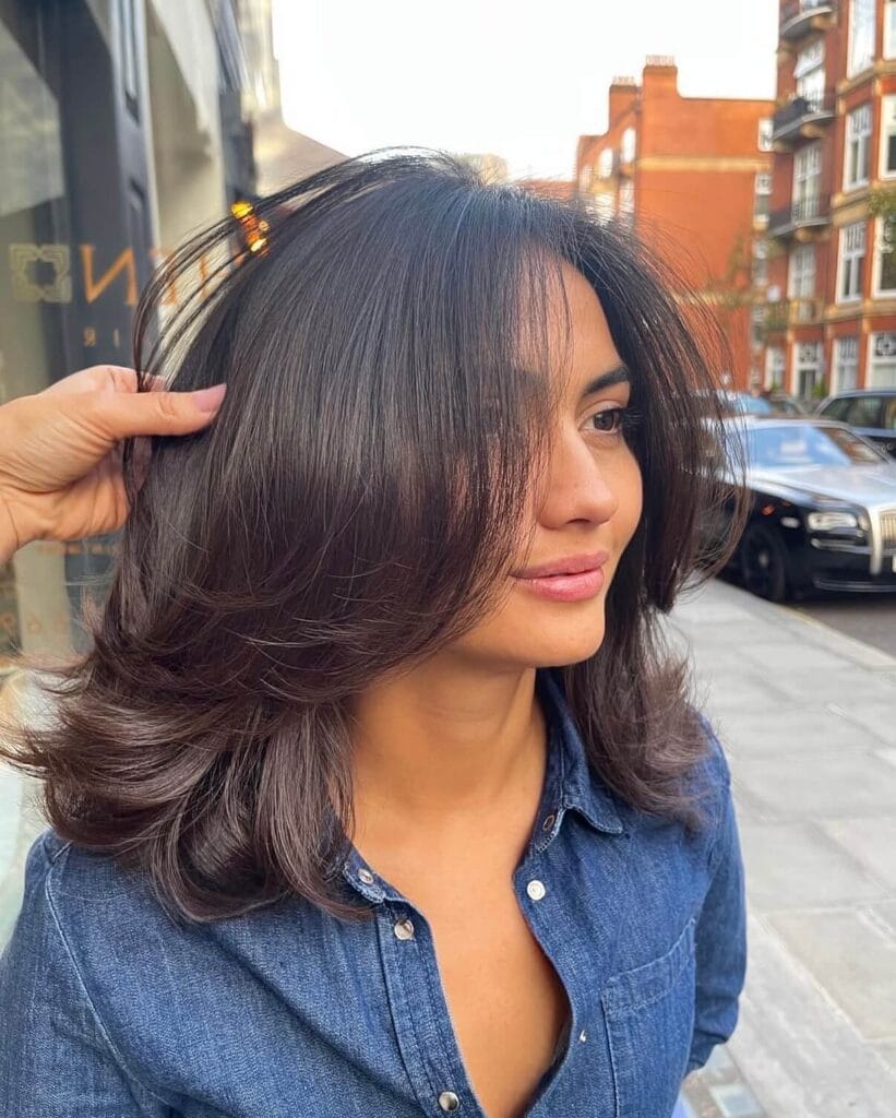 Shoulder Length Blowout