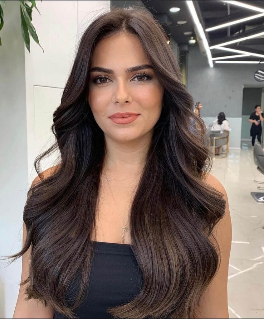 wavy blowout hairstyle