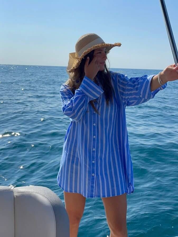 shirt dress beach vacation outfit